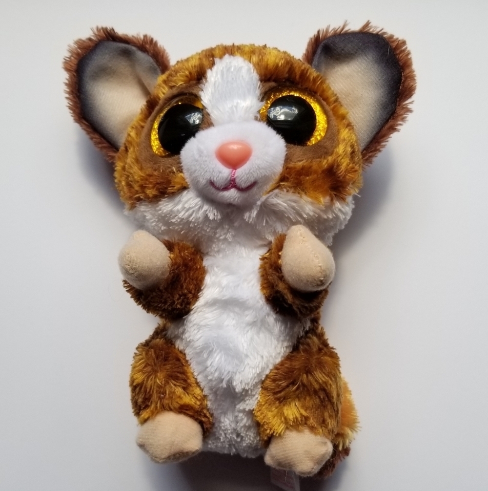 2021 TY-Silk Plush Brown And White Sugar Glider Named "Binky" EUC
